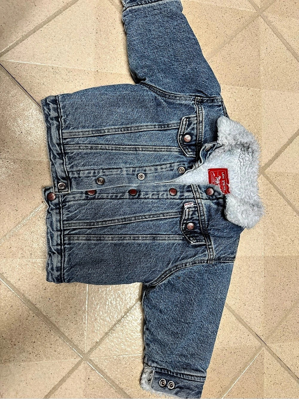 Levi's Toddler Sherpa Trucker Jacket Girls 24M